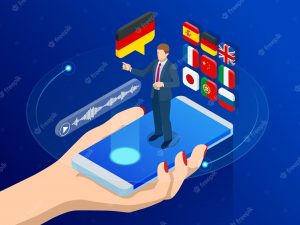isometric-online-voice-translator-learning-languages-concept-e-learning-translate-languages-audio-guide-artificial-intelligence-chatbot-translator_589019-3704